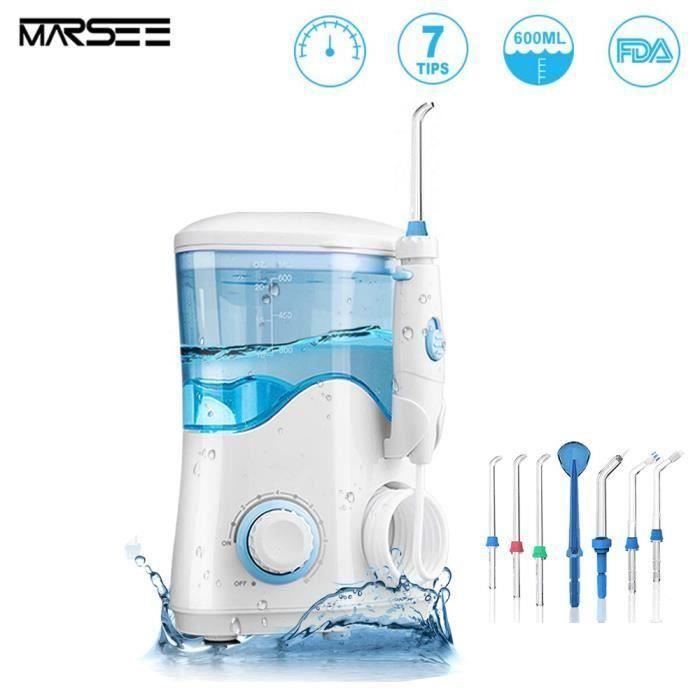Hydropulseur Jet Dentaire 600ml Irrigateur Oral Professionnel Rechargeable 10 Niveaux Pressions D Eau Avec 7 Buses De Rechange Achat Vente Brosse A Dents Pulseur Cdiscount