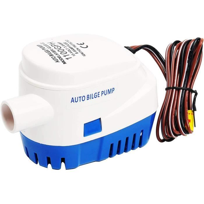 Pièces Détachées Haute Pression Pompe De Cale Automatique 12V/24V/220V – Débit 750 GPH – Pour Bateau, Nettoyage, Drainage