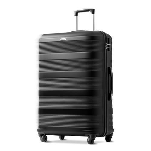 ABS valise-Coquille Dure Santorin Attrayant DESIGN en noir et rose taille L 