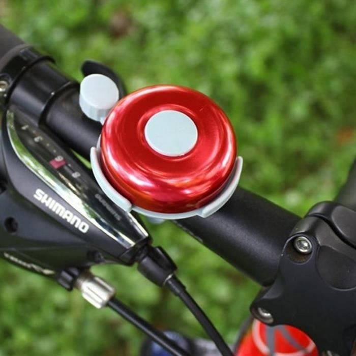 Sonnette Vélo & Trottinette Minimaliste – Métal Noir Ultra-Mince, Ressort Puissant, Pour Guidon 22 Mm