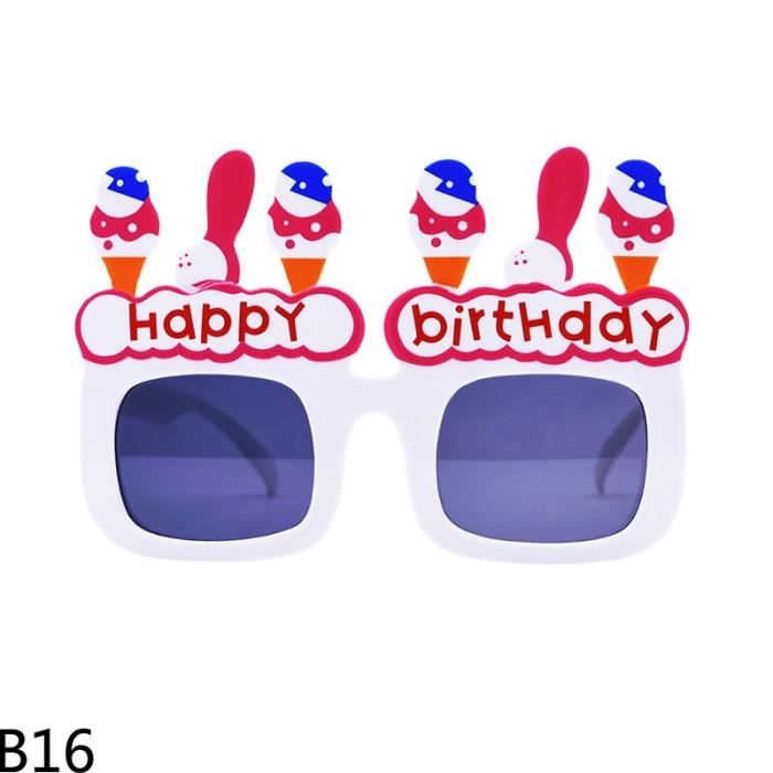 Bijoux Fete Lunettes De Soleil Sur La Plage Hawaienne D Ete Fete D Anniversaire Ballons Ananas Licorne Motif Type B16 Happy Cdiscount Maison