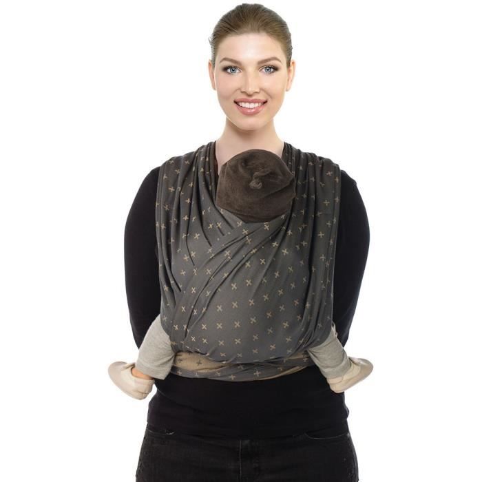 Echarpe De Portage Babylonia Baby Carriers Modele BB SLEN Porte Bebe 100 Coton Organique 490 cm Grey Plus Cdiscount Puericulture Eveil bebe