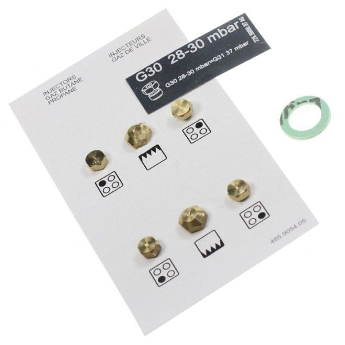 Kit d'accessoires BEKO Sachet injecteurs gaz butanepropane Four cuisinière