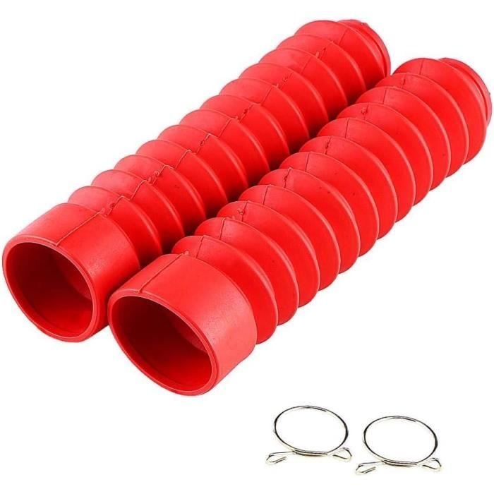 Guêtres De Fourche Gators En Caoutchouc Pour Amortisseur - Harley XL883, Sportster 1200, Fourche 39mm - Noir
