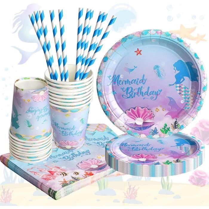 Kit Déco Anniversaire 3 Ans - Vaisselle, Ballons, Bannière, Nappe - Garçons & Filles - 8