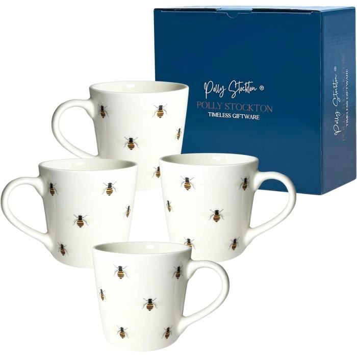 Tasse à Café Espresso Kitchen Craft 80 Ml - Porcelaine étoiles Multicolores - Micro-ondes Et Lave-vaisselle Safe - 2