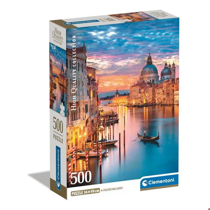 Puzzle 500 pièces + poster : Venise Illuminé Puzzle 500 pièces + poster : Venise Illuminé