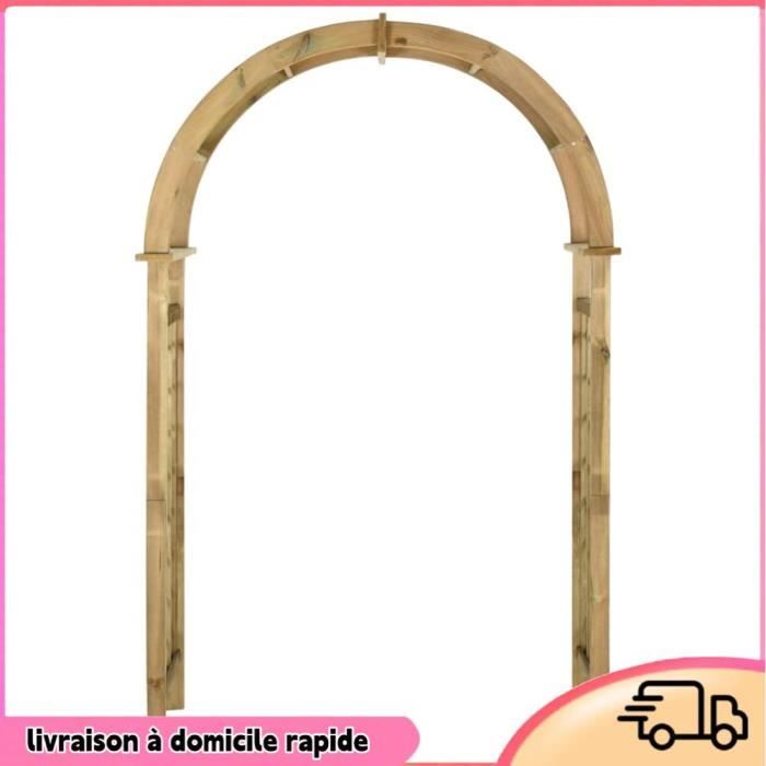 Arche Avec Treillis Bois De Pin Vert Imprégné - Qqmora - DRG42893