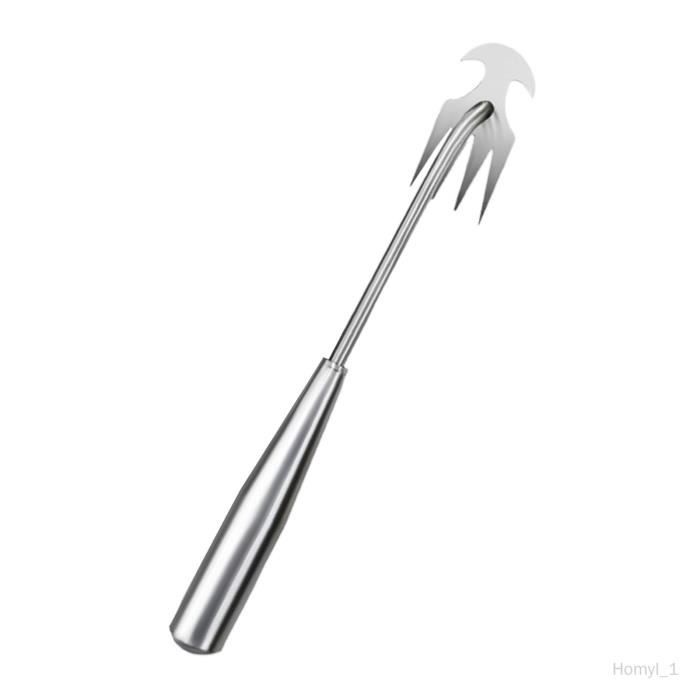 Outil De Jardin Multifonction En Acier Inox - Longueur 38.5 Cm - Pour Plantation, Désherbage, Camping - Poignée Ergonomique - 3