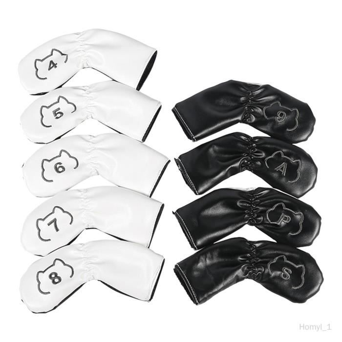 Couvre-têtes de Club de Golf en Cuir Synthétique, 12pcs - Sport
