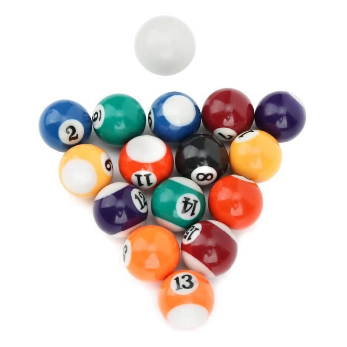 Hililand boule de billard en résine Balle d'entraînement de billard en