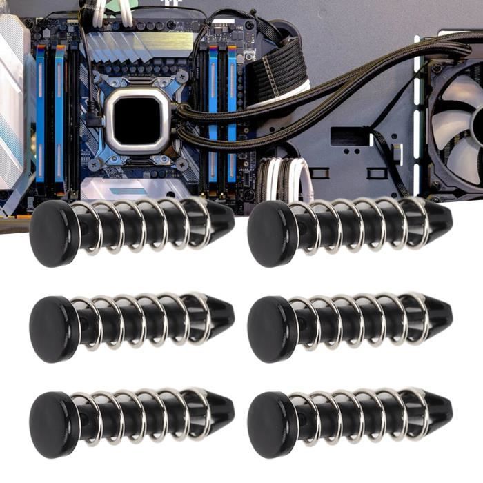 10 Dissipateurs Thermiques Uxcell 19x14x7mm Pour MOS/GPU/IC - Encoche Croix