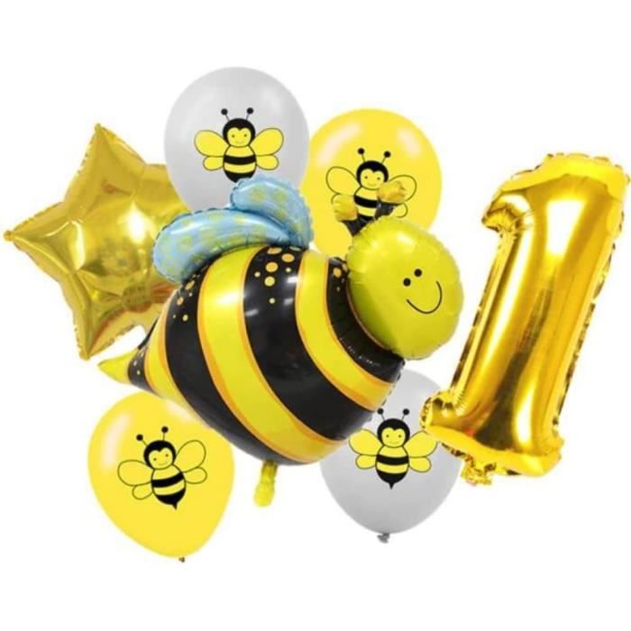 Abeille Décorations Anniversaire 1 An,Ballon Fun To Bee One Bannière