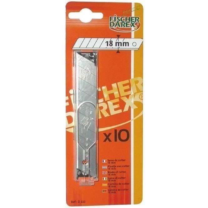 Lames - FISCHER DAREX - Cutter 18mm Darex - Lot de 10