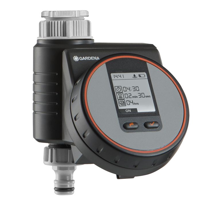 Programmateur d'arrosage Flex GARDENA - Idéal pour arrosage goutte-à-goutte - Pression max 12 bar
