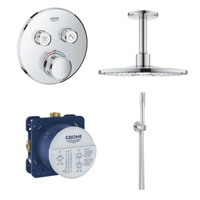 douche thermostatique encastrable Grohe Grohtherm Smartcontrol