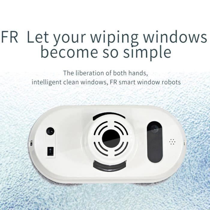 Robot Laveur Vitre Electrique - HAOPYOU - BLANC - Contrôle dAPP - UPS Anti-Chute - Haopyou