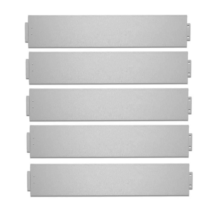 Bordure De Pelouse Métal Galvanisé HENGMEI – 100 X 15 Cm, Flexible, Système Emboîtable
