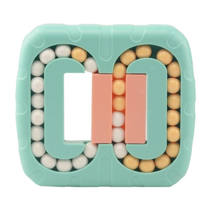 Jouet Cube de Haricots Portable Anti-Stress Décompression pour Enfants Adultes Rose