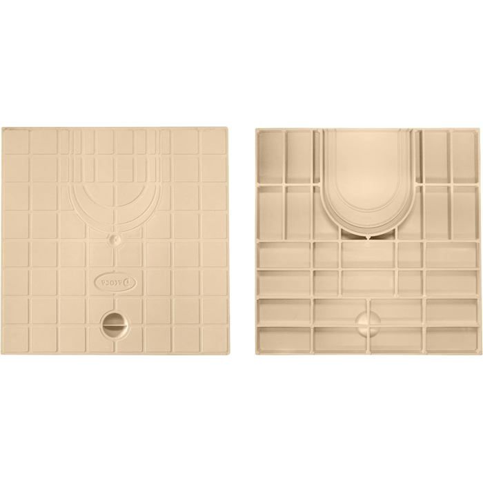 Couvercle Regard Eaux Pluviales Jardibric 28x28cm | Polypropylène Renforcé | Pour Regard 30x30cm