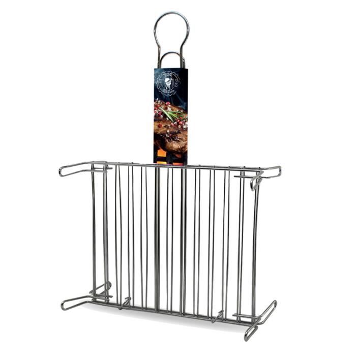 Grille de cuisson Juanio Grille double sur pieds pour