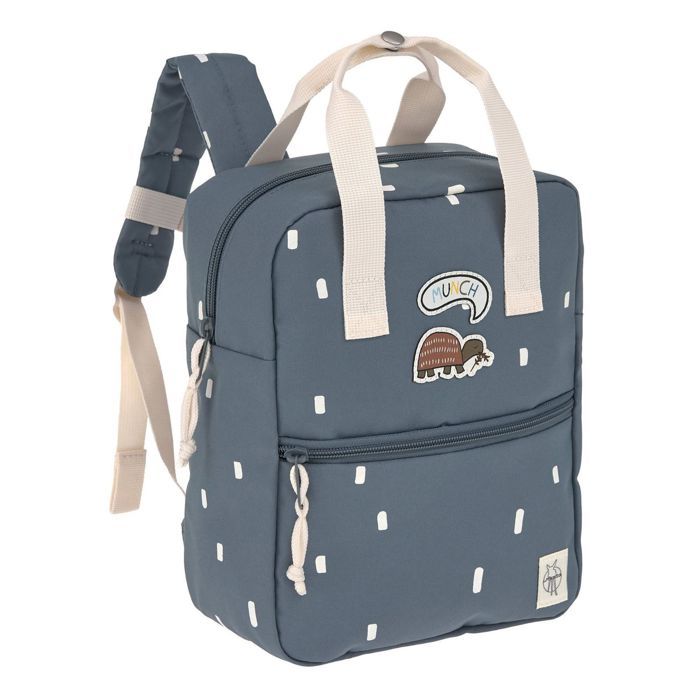 Lässig Sac à dos gris bleu blanc pour fille et garçon - Happy Prints Mini Square Backpack Midnight Blue 235154