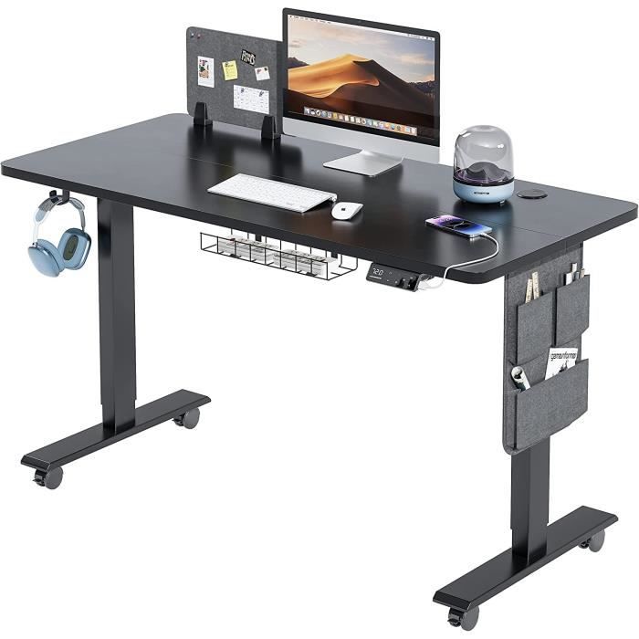 Bureau Assis-debout électrique MAIDeSITe - 120x60cm, Réglable Avec Mémoire