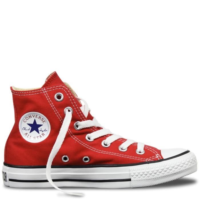 converses rouges hautes