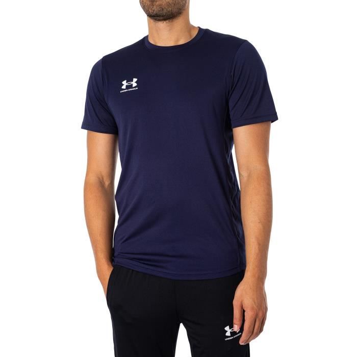 T-Shirt D'Entraînement Challenger - Under Armour - Homme - Bleu - Manches  Courtes - Respirant - Fitness Bleu - Cdiscount Sport
