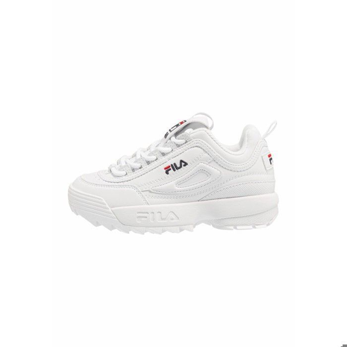 Sneakers Enfant FILA DISTRUPTOR Blanc Lacets Synth tique