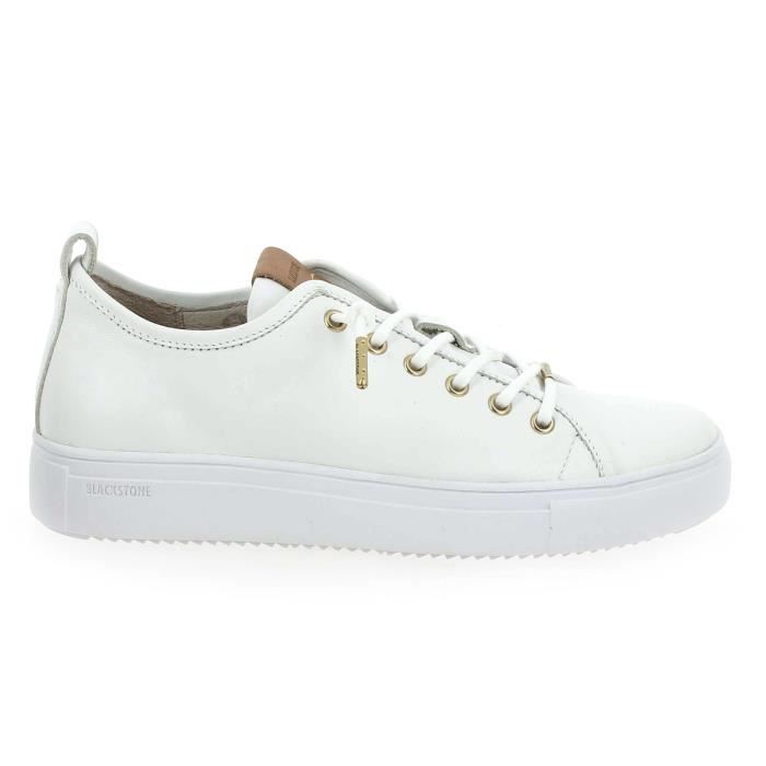 Baskets Blackstone Original - Cuir Grainé Bleu Nordique - Taille US 11 - Confort Premium