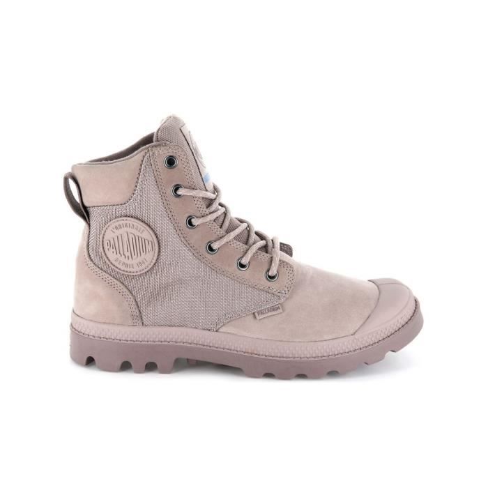Palladium Baskets - PALLADIUM - Pampa Sport Cuff Wpn - Femme - Gris - Textile - Lacets
