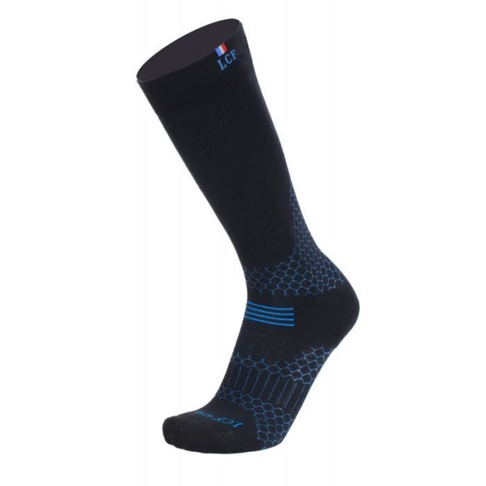 Chaussettes Running Homme 3 Paires Jaune Violet Bleu - Taille 38-47 - Chaussettes Sport Compression Confort Performance Course