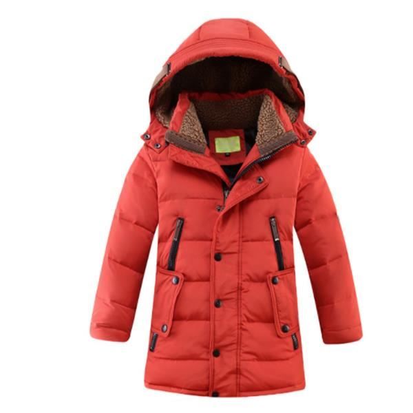 doudoune rouge garcon