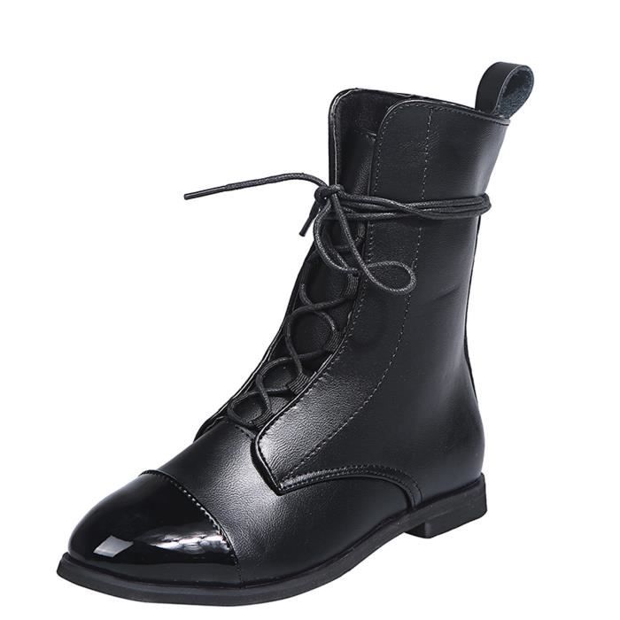 Bottines femme 2025 cuir dentelle