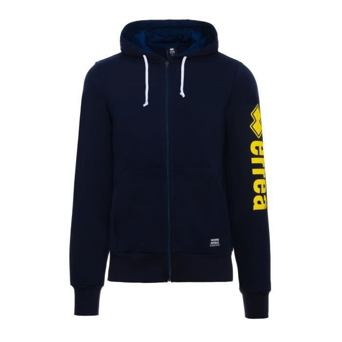 FFF - Sweat Zippé Capuche Enfant F22050 Bleu Marine
