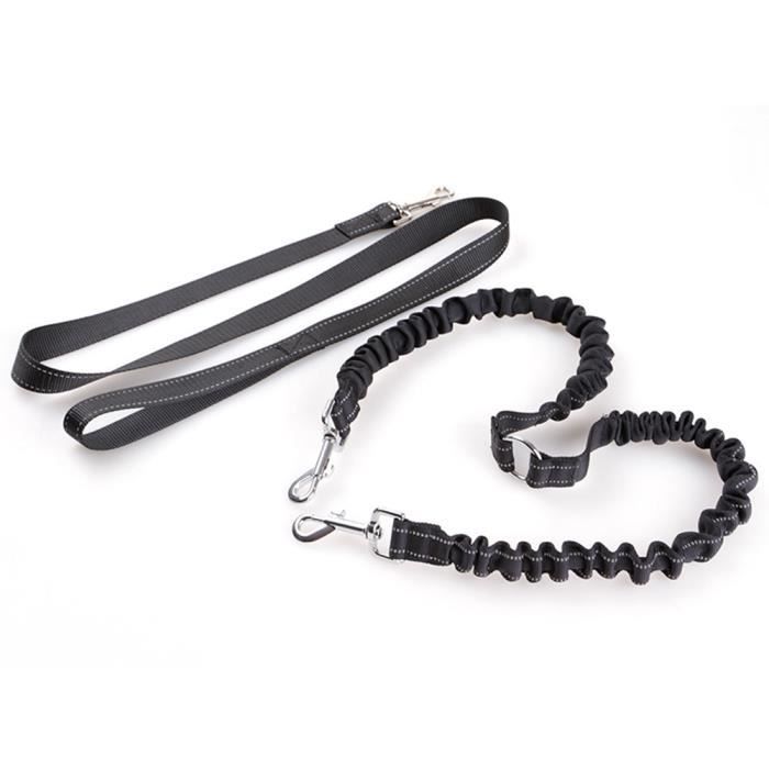 Meilleurs prix pour NAISIDIER Laisse de chien de double poignée de 2.5cm Laisse réfléchissante absorbante pour petit moyen grand chien