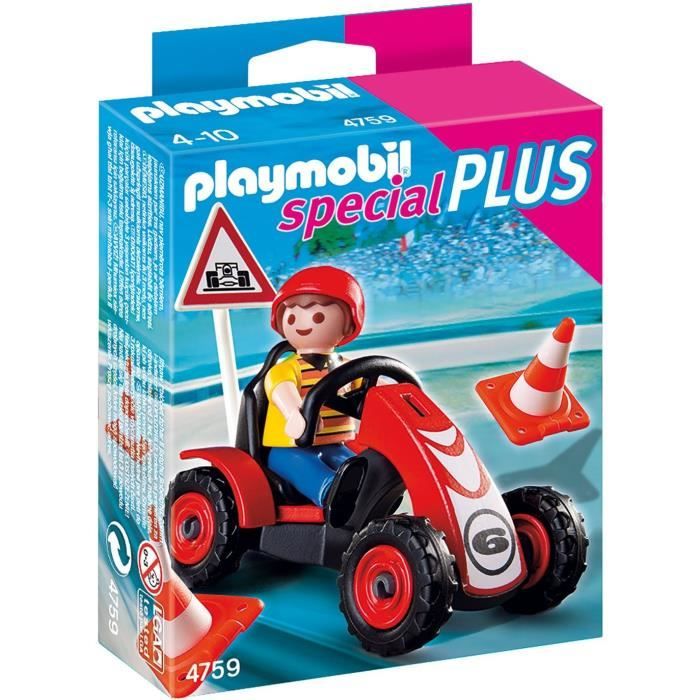 PLAYMOBIL - Enfant avec Kart - 1 personnage - 21 pièces - Garçon - A partir  de 4 ans - Cdiscount Jeux - Jouets