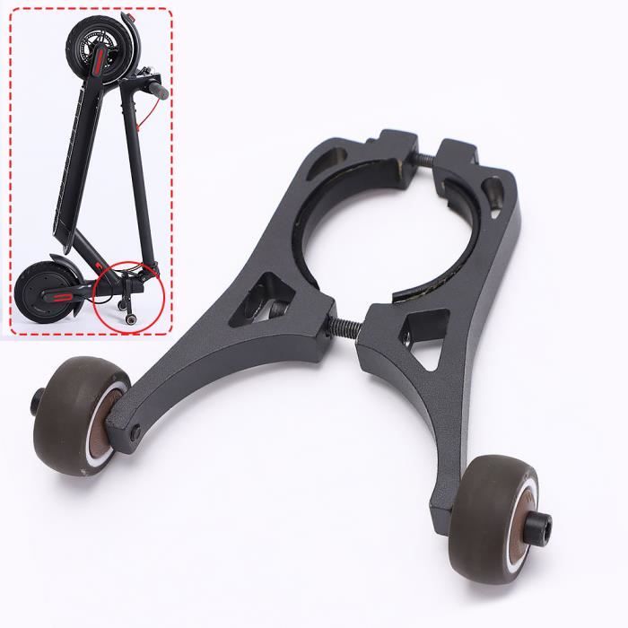 Support vertical pour trottinette électrique, roues auxiliaires pliantes,  accessoires de modification pour scooter électrique - Cdiscount Sport