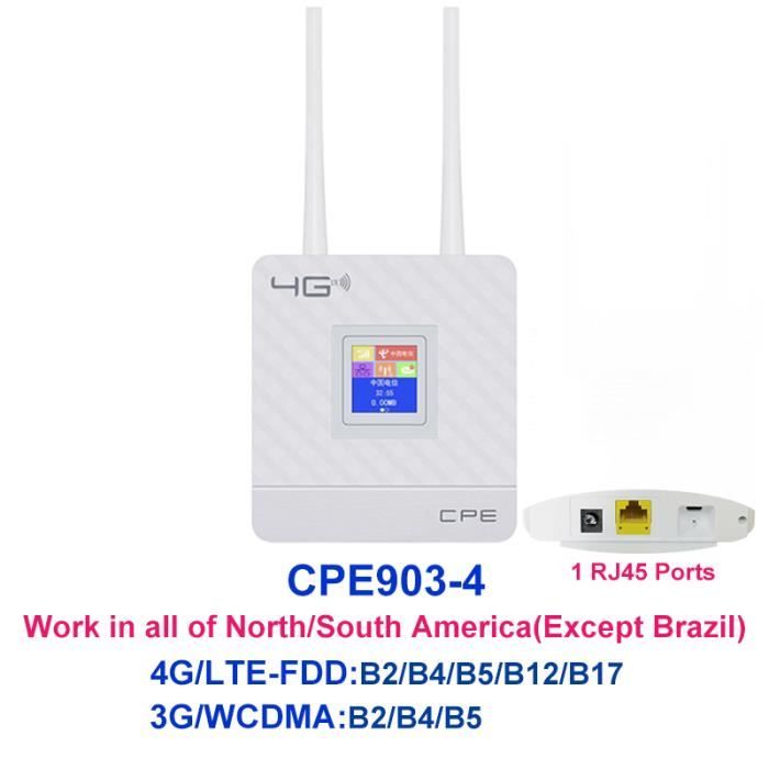 Repeteur de signal,TIANJIE-Routeur WiFi CPE CPE903 avec carte SIM et ...