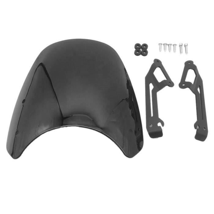 Carénage Phare Avec Pare-brise Pour Harley Softail Low Rider, Street Bob - Noir Brillant