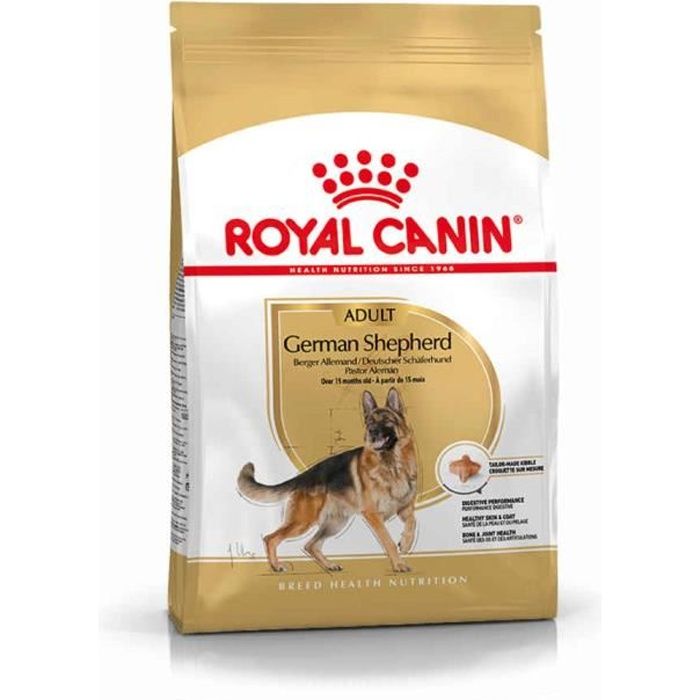 Croquettes pour Chien Adulte - Royal Canin - Berger Allemand - 11Kg - Santé de la Peau - Soutien Articulaire Croquettes pour Chien Adulte - Royal Canin - Berger Allemand - 11Kg - Santé de la Peau - Soutien Articulaire