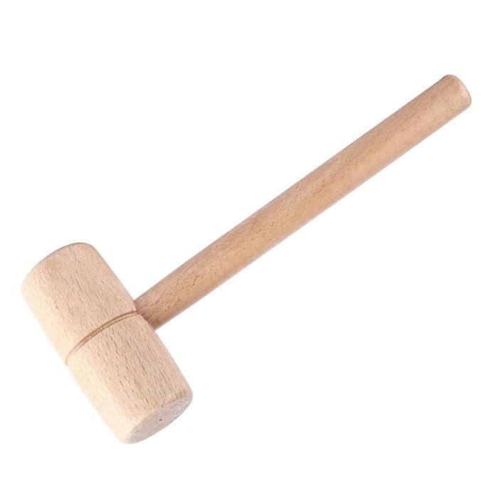 Maillet En Hêtre - Marteau Artisanat Cuir, Fait Main Et Durable