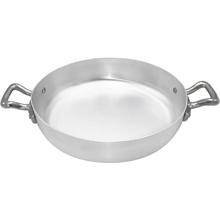 Casserole En Cuivre Avec 2 Poignées – Étamée – 30 Cm – Neuf – Arterameferro