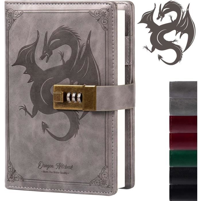 Carnet Verrouillable Avec Code – Cuir Synthétique, 224 Pages Lignées, Format B6, Idéal Journal Intime
