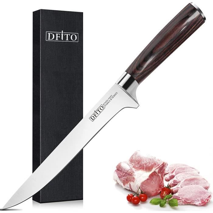 Couteau à Filet Électrique VLOXO - 4 Lames Acier Inox Et Batterie Rechargeable
