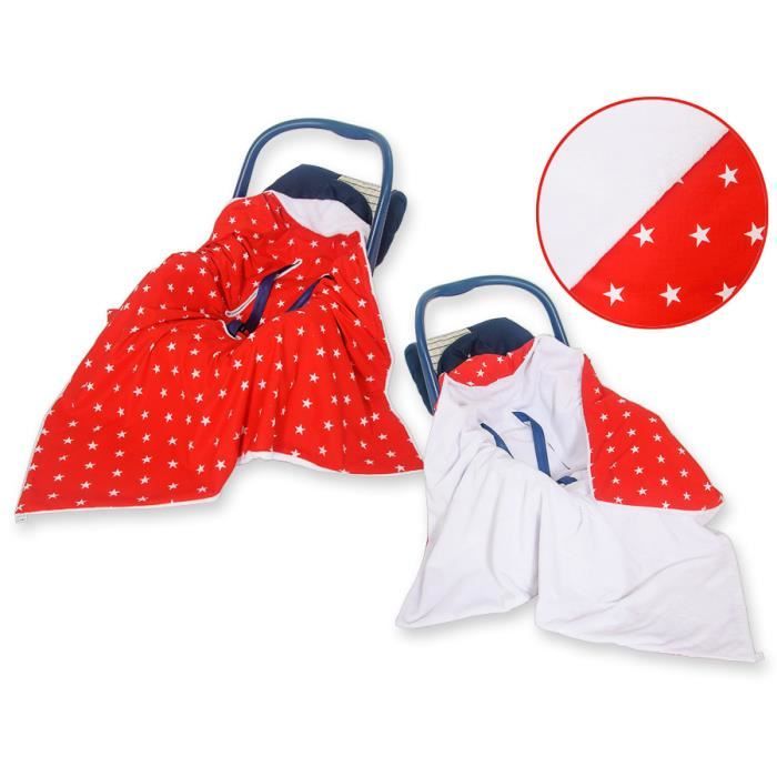Couverture Bebe Pour Siege Auto Ou Poussette Rouge Etoiles Cdiscount Puericulture Eveil Bebe