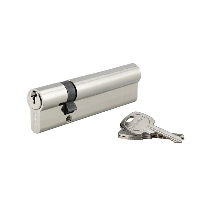 THIRARD - Cylindre de serrure double entrée STD anti-arrachement 30x90mm nickelé 3 clés - THIRARD