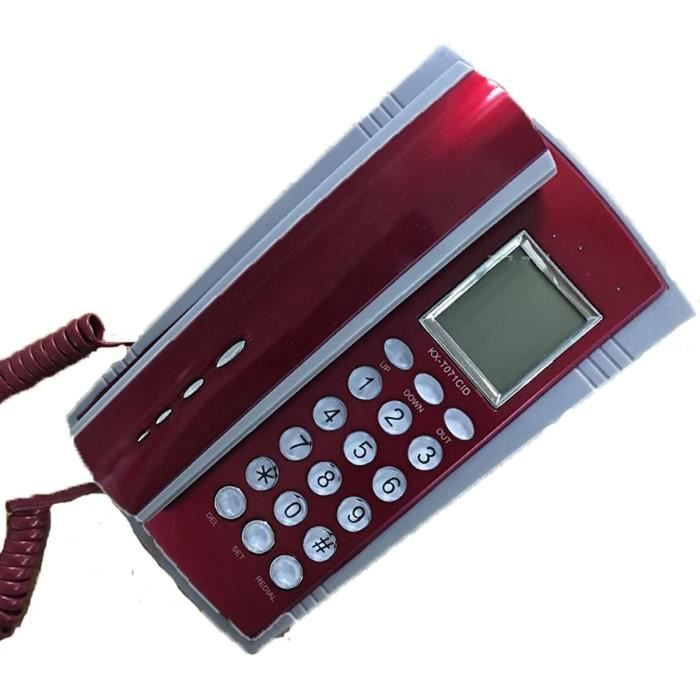Téléphones Ligne Fixe |,Rouge[H1100] - Cdiscount Téléphonie