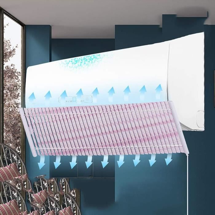 SeeYOLO Déflecteur Pour Climatiseur Universel, Portable Réglable, Déflecteur D'air Conditionné Pour Climatiseurs Muraux Pour Maison/bureau, Personnes âgées
